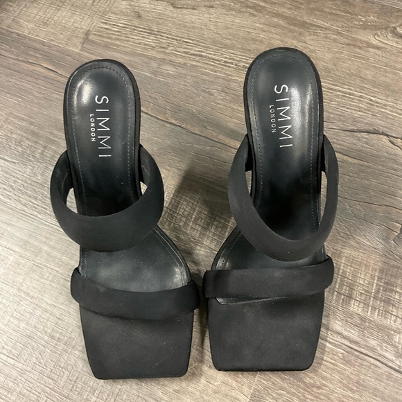 Simmi London Wide Fit Skye Padded Mules Size 6 (Well Worn) - Picture 3 of 7